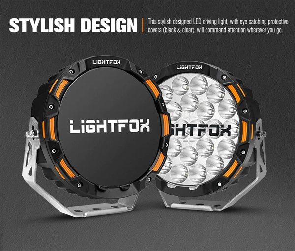 Lightfox 9inch LED Driving Light 1 Lux @1,150M IP68 20,200 lumen - 5 years Warranty