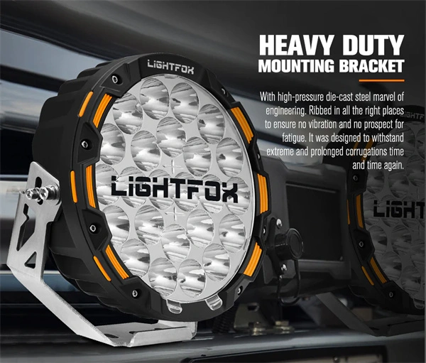 Lightfox 9inch LED Driving Light 1 Lux @1,150M IP68 20,200 lumen - 5 years Warranty