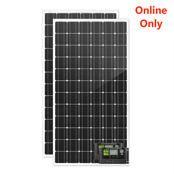 500W 12V Mono Solar Panel Kit Caravan Power Battery Charging Pair 250w