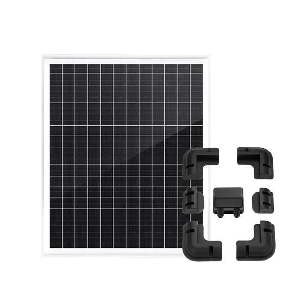 Atem Power 60W Solar Panel 12V Mono Generator Fixed + Solar Mounting Brackets