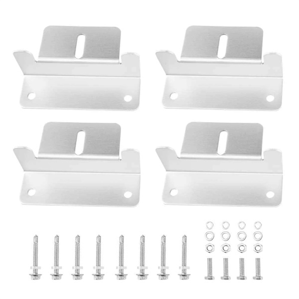 8x Solar Panel Mounting Z Bracket Aluminium for Caravan Roof Wall Mount