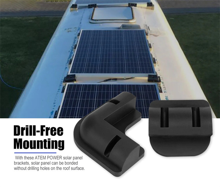 Atem Power Solar Panel Corner Mounting Brackets Roof Mount 7PCS