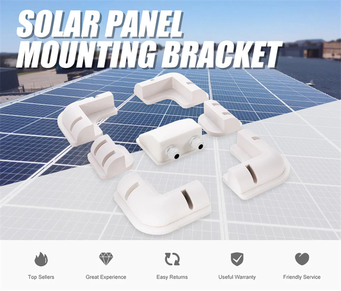 Atem Power Solar Panel Corner Mounting Brackets Kit 7PCS Caravan Boat RV Vehicle Roof Mount