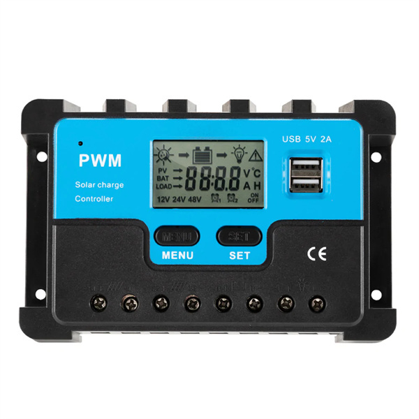 30A PWM Solar Charge Controller 30AMP Battery Regular 12/24V Auto USB LCD