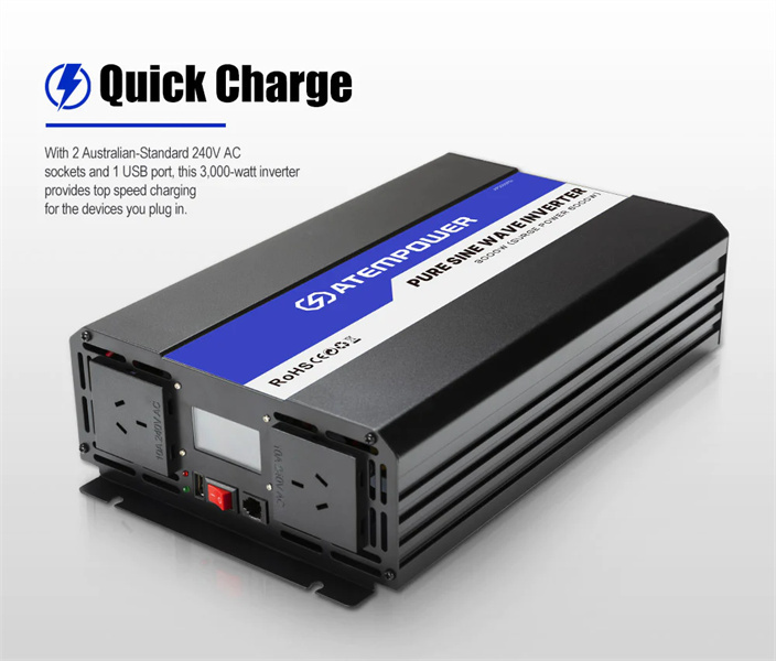 Atem Power 12V to 240V 3000W/6000W Pure Sine Wave Power Inverter