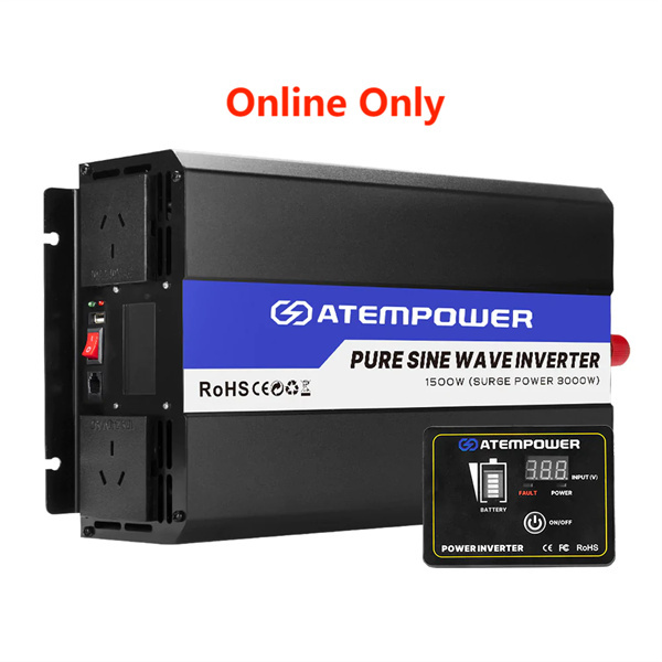 Atem Power 1500W/3000W 12V to 240V Pure Sine Wave Power Inverter