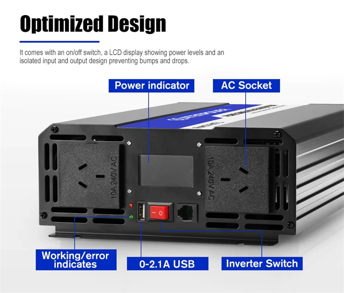 Atem Power 12V to 240V 3000W/6000W Pure Sine Wave Power Inverter