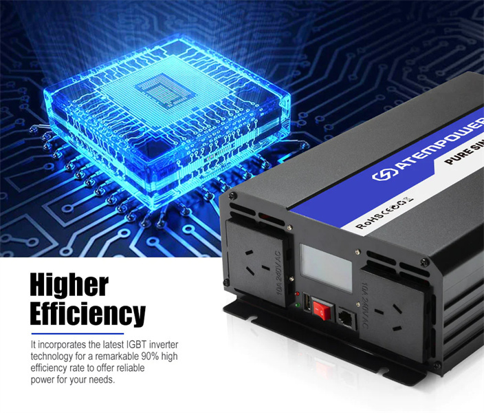 Atem Power 1500W/3000W 12V to 240V Pure Sine Wave Power Inverter