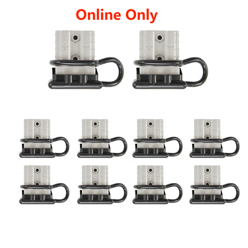 10x Anderson Cover Style Plug 50 Amp with Dust Cap 12-24V 6AWG DC Connector - 3 Years Warranty