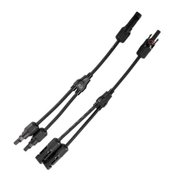 Pair Y Branch Connectors Solar Cable Plug Inline Solar PV Panel IP67 2 connection