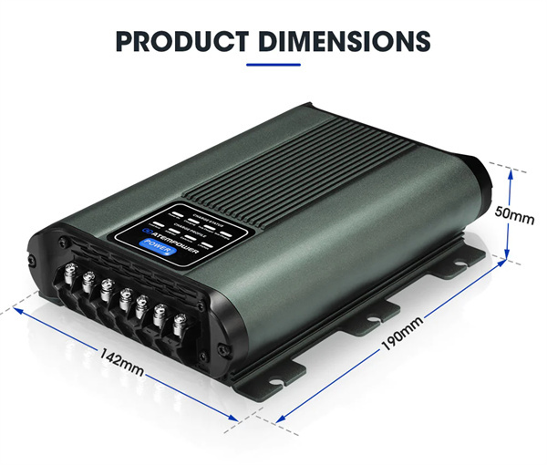 Atem Power 12V 20A DC to DC Battery Charger MPPT Dual Battery System Kit Isolator