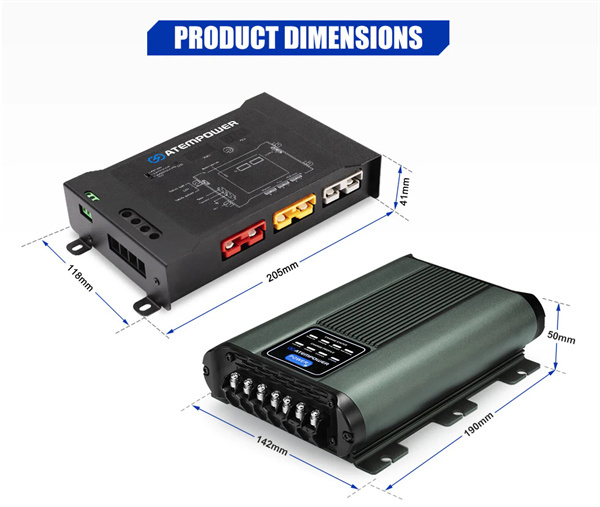 Atem Power 40A DC to DC Battery Charger MPPT 12V Dual Battery System + Smart Hub