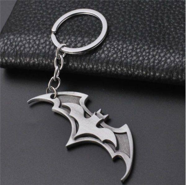 Siliver Batman keychain