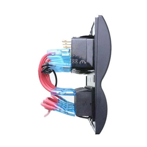 Drivetech 4x4 Rocker 6 Switch Panel On - Off - SPST 12 or 24V