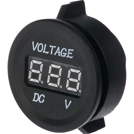Drivetech 4X4 12/24V Round Voltmeter