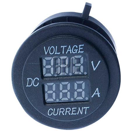 Thunder Dual Volt Amp Gauge 12/24V