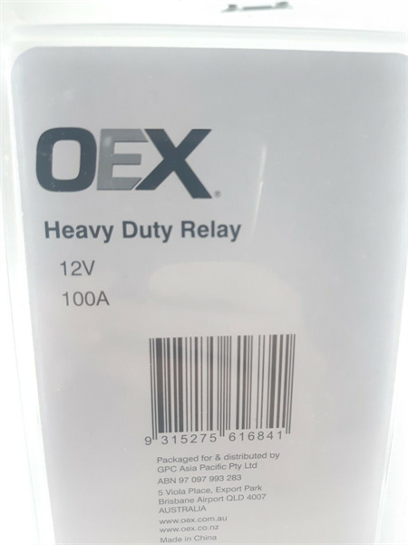 Heavy Duty 100 Amp Relay 12 Volt - Blade & Stud Terminals- NO Contacts
