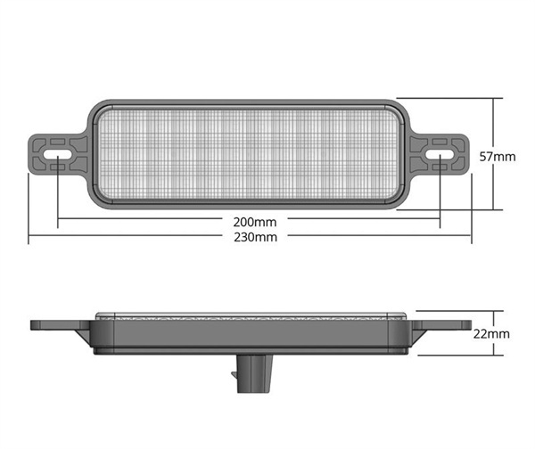 PKT 2 LED Bull Bar Light 12V Front Indicator / Position & Parker DRL IP67 - 12V Only