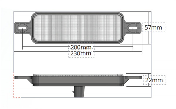 PKT 2 LED Bull Bar Light 12V Front Indicator / Position & Parker DRL IP67 - 12V Only