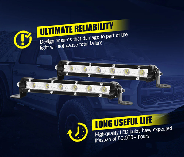 Lightfox 7inch Led Light Bar 1 Lux @ 50M IP68 5,950 Lumens