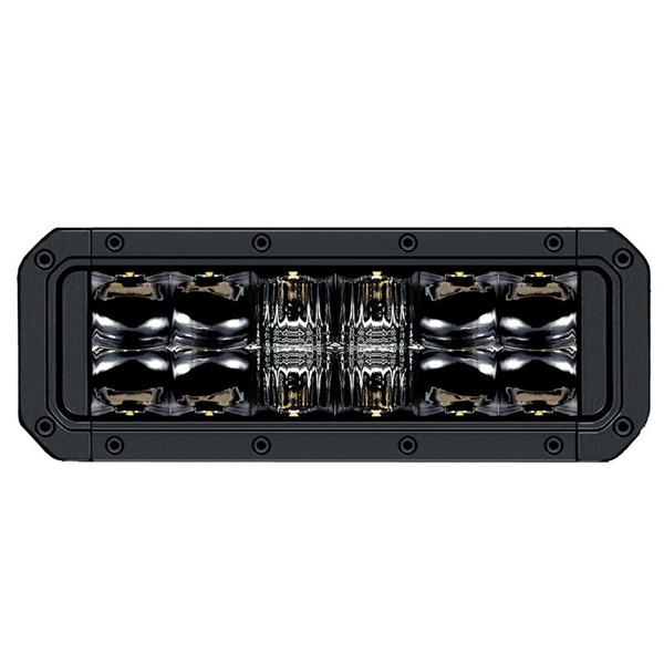 Hella 7" Double Row Mini Lightbar 28W 12/24V 12 LED 5040LM Black Magic