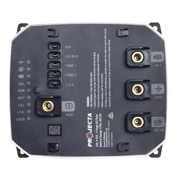 DC-DC Intelli-Charge 25A Dual Battery Charger 12/24V With Linbus MPPT Solar Charging All Battery Types