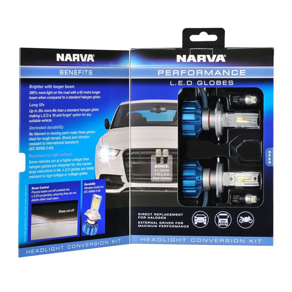Narva H4 12/24V LED Conversion Kit Twin Pack Gen III LED Performance Globe Kit