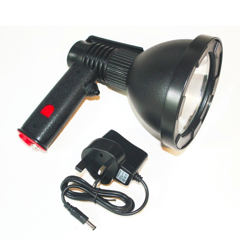 Rechargeable 125mm LED HandHeld Spotlight, Best Torch For Hunting, Camping, Boat