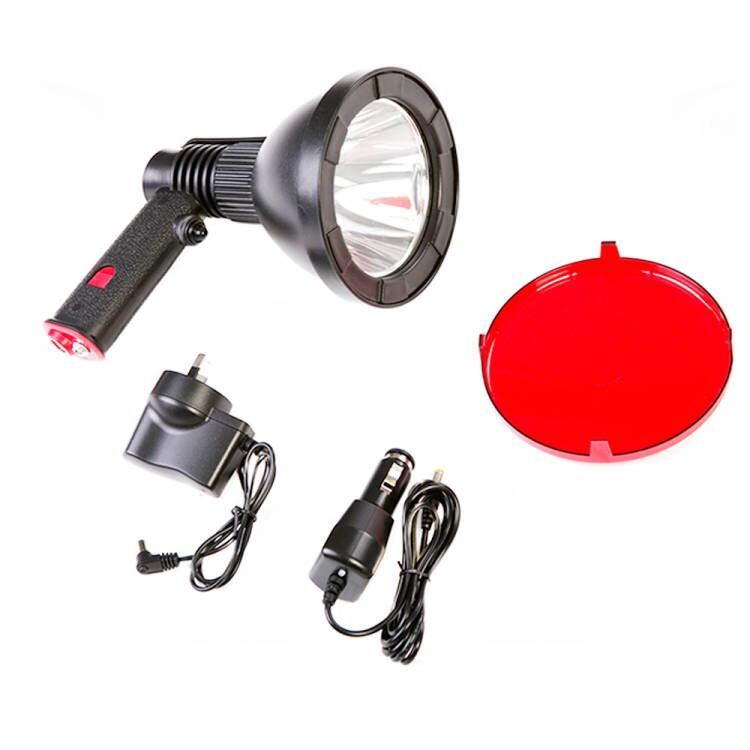 Rechargeable 125mm LED HandHeld Spotlight, Best Torch For Hunting, Camping, Boat