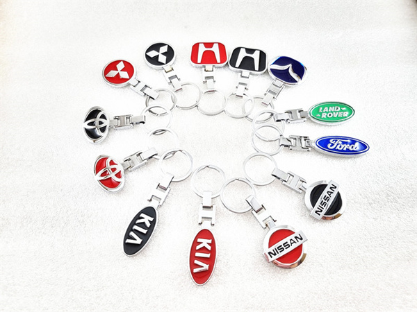 Quality Double sided  KIA, Mitsubishi, Honda, Land Rover, Nissan, Toyota, Ford, Mazda Keyring (One only)
