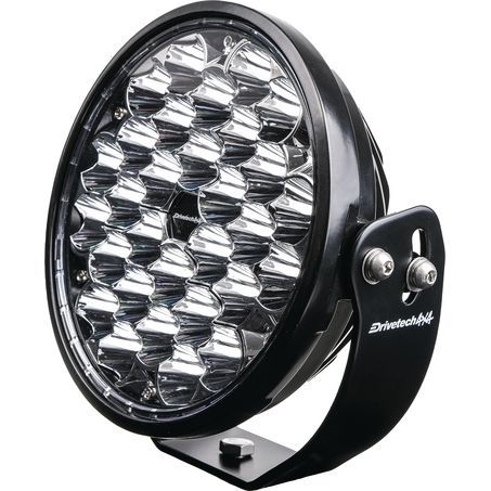 Drivetech 4X4 220mm Round LED Driving Light, Black Powder Coated - 3 Year Warranty