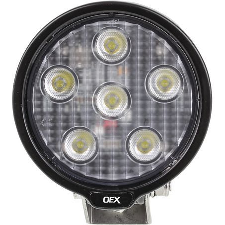 OEX LED Work Light Round 6 LED 12V/24V CISPR25 Rated - IP67