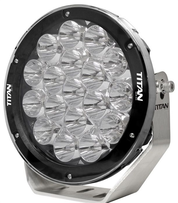 Titan 9” 180W LED Driving Light, LED Driving Spotlight with Heavy Duty Bracket & Slim Body- 15500 Lumens