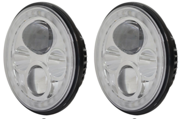 PKT 2 LED 7Inch High/low Beam & Park Light 9-36V 30W 7 inch LED Headlights Inserts Twin Pack