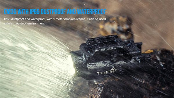 GM35 LED Tactical Light 1350 Lumens, Type-C Direct charger LED Rail Mount Flashlight kit