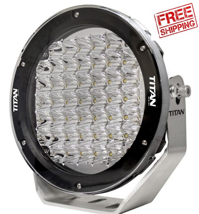 Titan 9 Inch LED Driving Light 225 Watt LED Spot Light 19500 Lumens LV9418 Off Road, 4WD Lights
