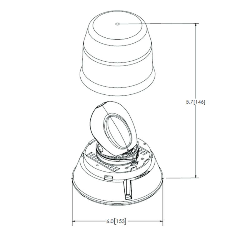 ECCO LED Amber Beacon Rotator 12-24VDC Amber, Magnetic LED Amber Beacon Class 1