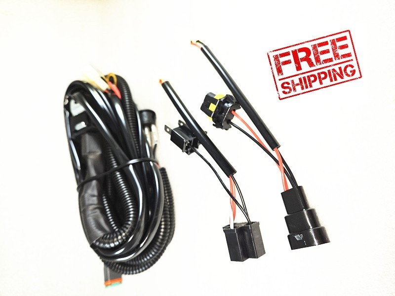 LED Driving Lights Wire Harness Loom Kits suit Light Bars or Spot Lights