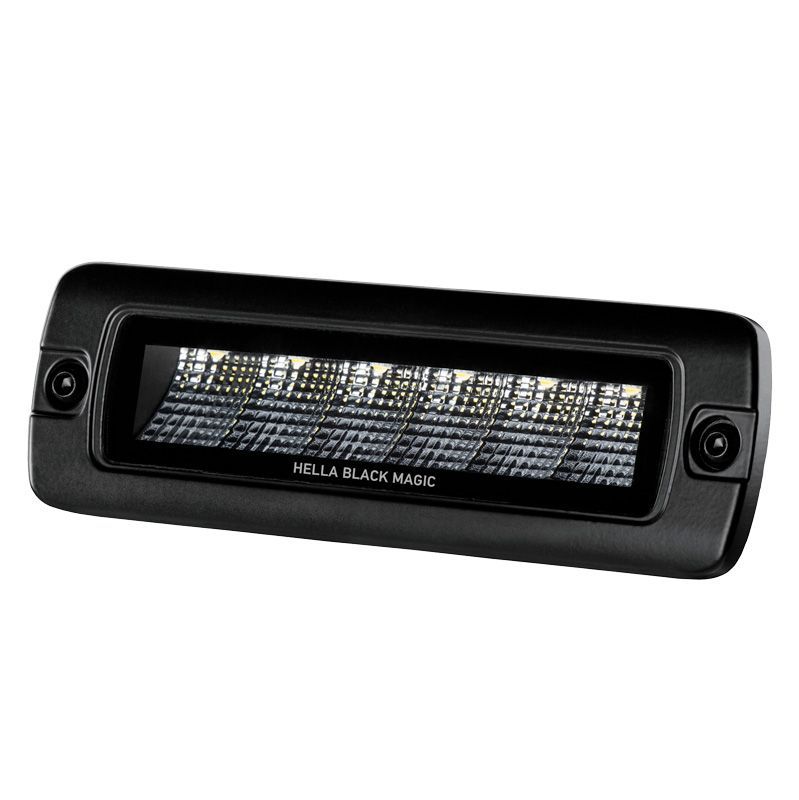 LED Mini Light Bar 6.2" Flood Flush Mount 10-30V 30W 6 LED 1600LM IP69