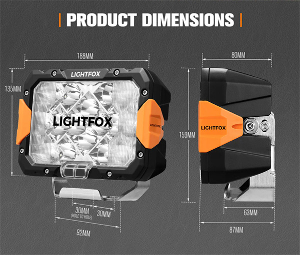 Lightfox Pegasus 9inch LED Driving Light 1Lux@906M IP68 13,400 lumen