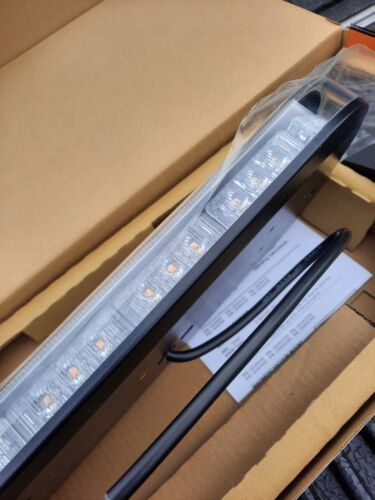 LED Autolamps Single Bolt Mount LED Clear Emergency Minibar 380 x 171mm 12v/24v