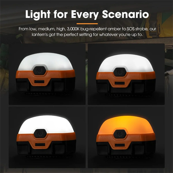 San Hima 4x Dual Colour Camp Light LED Lantern with Inbuilt Lithium Battery - 2 Years warranty