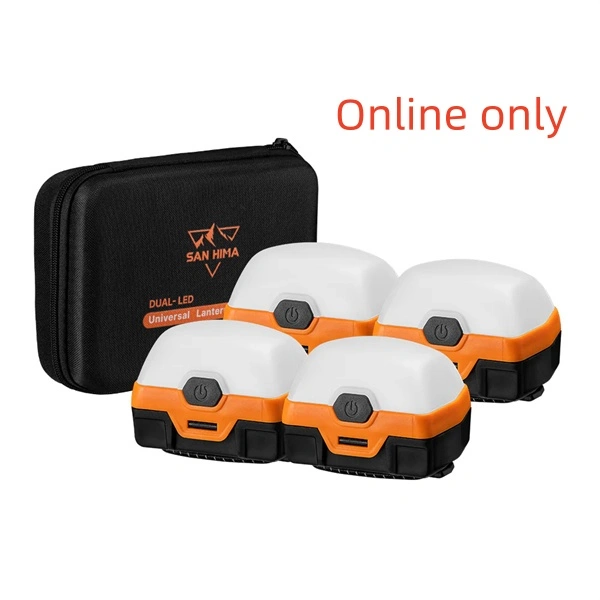 San Hima 4x Dual Colour Camp Light LED Lantern with Inbuilt Lithium Battery - 2 Years warranty