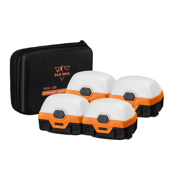 San Hima 4x Dual Colour Camp Light LED Lantern with Inbuilt Lithium Battery - 2 Years warranty
