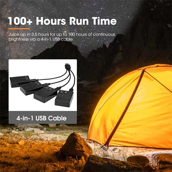 San Hima 4x Dual Colour Camp Light LED Lantern with Inbuilt Lithium Battery - 2 Years warranty
