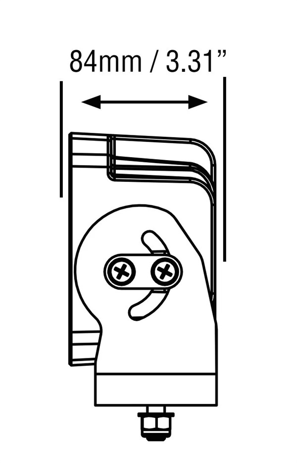 LED Work Light Flood Beam 12v 24v Industrial Mining Spec 12 LED 157 x 139 x 85mm