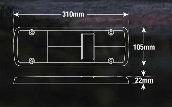 LED Tail Light To Suit Toyota LandCrusier And Hilux With Tray - ADR Approved 12v