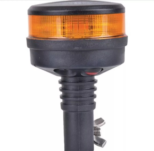Amber LED Beacon - Din Pole Mount - Class 1 Emergency Slimline LED Light