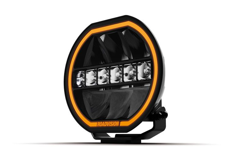 Roadvision LED Driving Light 8" Stealth 9-32V 24x6W 131W TMT Combo Beam Dual Halo