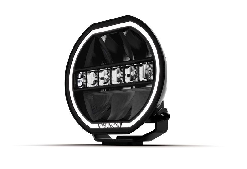 Roadvision LED Driving Light 8" Stealth 9-32V 24x6W 131W TMT Combo Beam Dual Halo
